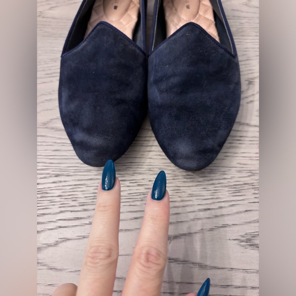 Birdies Flat In Navy Suede Size 7 - Picture 6 of 6